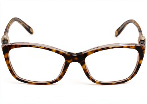 Lunettes Tiffany Femme Havana Transparent Cadre Bleu Optique-1
