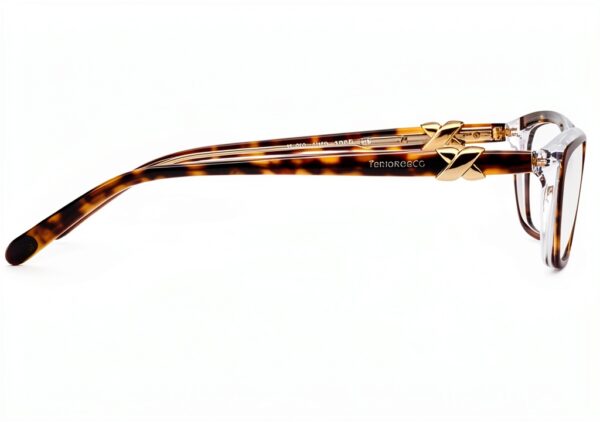 Lunettes Tiffany Femme Havana Transparent Cadre Bleu Optique-2
