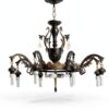 Lustre Tiffany Makenier Verre Multicolore 11 Ampoules-5
