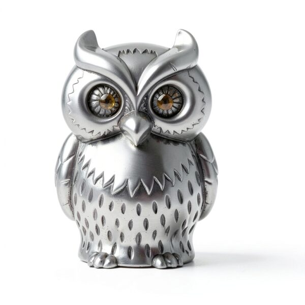 Barattolo porte-monnaie hibou en zinc multicolore modèle SP8SI1K97U-2