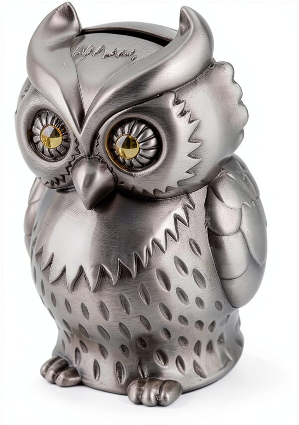 Barattolo porte-monnaie hibou en zinc multicolore modèle SP8SI1K97U-4