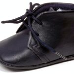 IL GUFO F5334 culla bimbo boy blue nappa-leather baby shoe-0