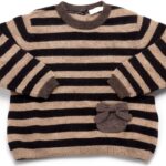 IL GUFO 3955AL maglione bimba girl baby wool sweater blue-0