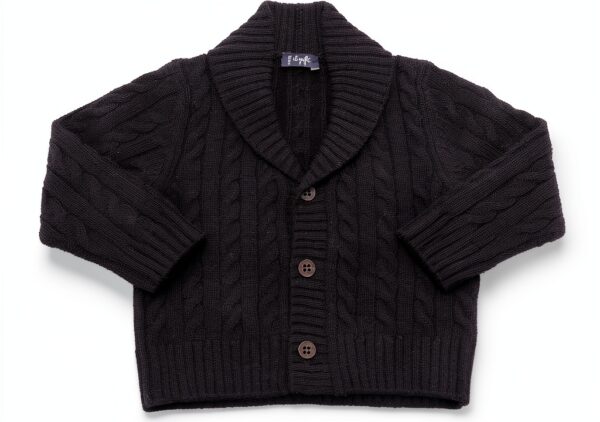 cardigan IL GUFO 3044AL garçon 6 mois bleu 100% laine-0