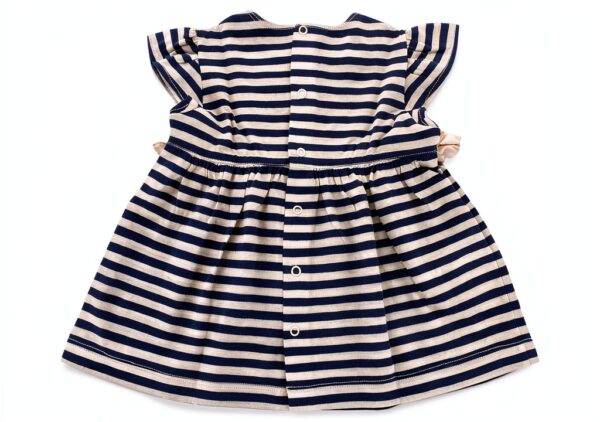 IL GUFO A65 completo bimba GIRL cotton t-shirt/shorts blue/white kids-1