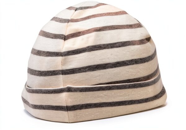 IL GUFO 9294Y bonnet bébé garçon gris blanc 40 cm coton-1