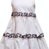 Il Gufo 8783R Robe Bimba en Coton Blanc/Bleu 3 ans-0