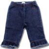 IL GUFO 3785AL pantalon denim bleu pour bébé fille 9 mois-0
