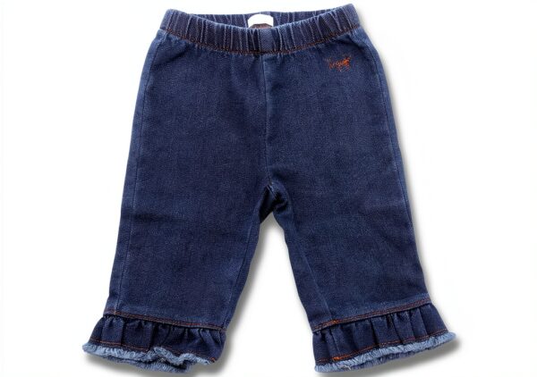 IL GUFO 3785AL pantalon denim bleu pour bébé fille 9 mois-0