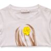 IL GUFO Ensemble bébé fille 6 mois blanc bleu coton élastane casual-3