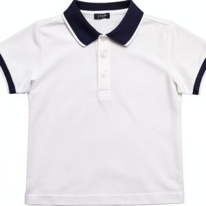 IL GUFO Polo garçon 10 ans BIANCO 100% coton casual-0
