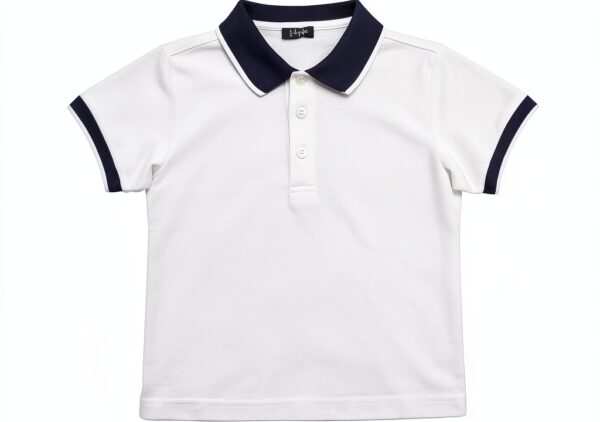 IL GUFO Polo garçon 10 ans BIANCO 100% coton casual-0