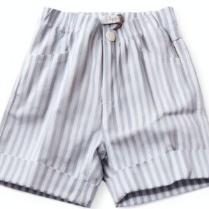 Il Gufo 3217W Bermuda Bimbo Bleu Blanc Short Garçon 6 mois-0