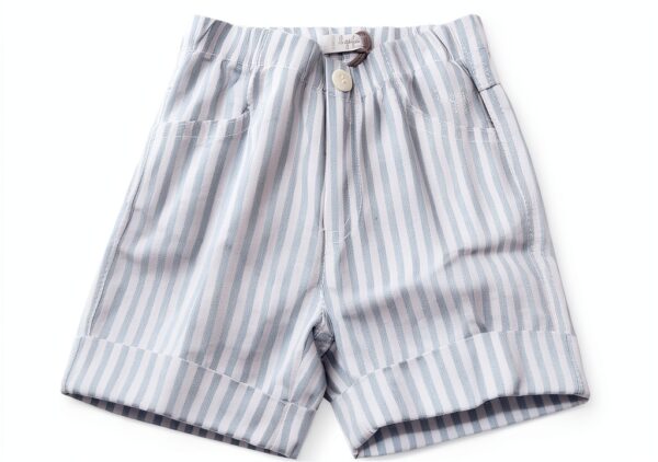 Il Gufo 3217W Bermuda Bimbo Bleu Blanc Short Garçon 6 mois-0