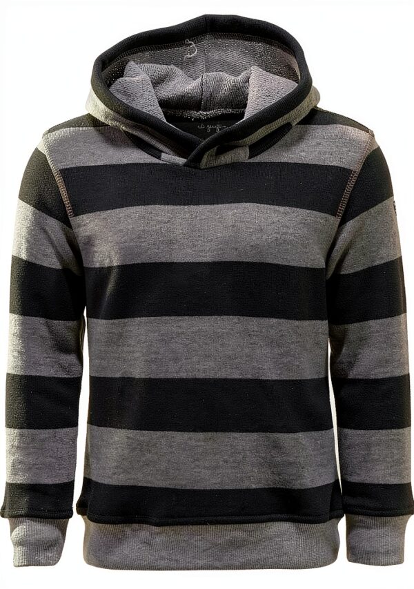 Il Gufo 2698V Felpa Bimbo Cappuccio Gris/Noir Sweatshirt Garçon 5 ans-0