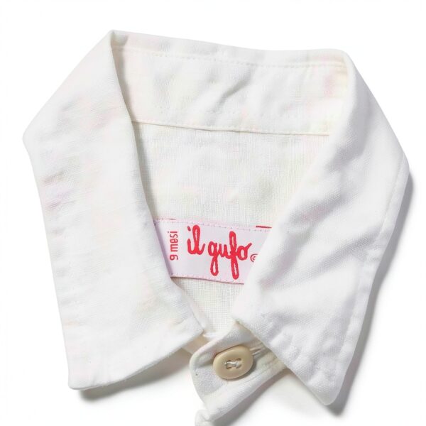 IL GUFO 8584AP camicia bimbo boy kids linen shirt-3