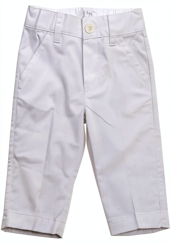 Il Gufo 7602AH pantalone bimbo white cotton trouser kids-0