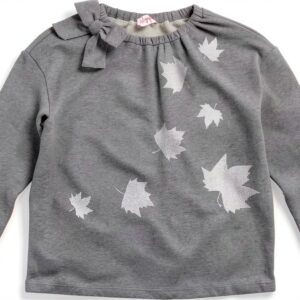 Il Gufo Sweat Fille Gris Taille 128 Manches Longues-0