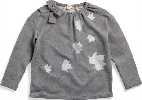 Il Gufo Sweat Fille Gris Taille 128 Manches Longues-0