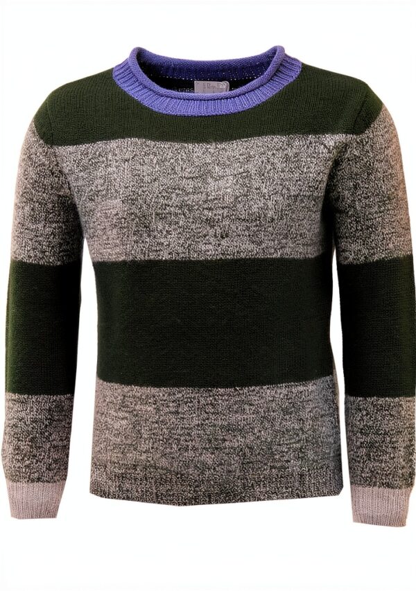 IL GUFO Maglione Bimbo 2704V Vert 2 ans 100% laine-0