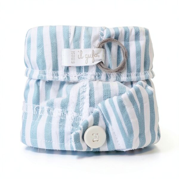 Il Gufo 3217W Bermuda Bimbo Bleu Blanc Short Garçon 6 mois-2