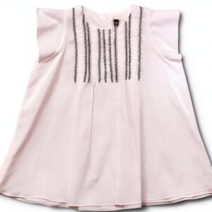 IL GUFO blouse fille 6 ans BIANCO 100% coton casual-0