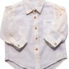 IL GUFO 8584AP camicia bimbo boy kids linen shirt-0