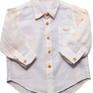IL GUFO 8584AP camicia bimbo boy kids linen shirt-0