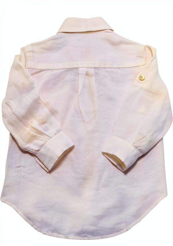 IL GUFO 8584AP camicia bimbo boy kids linen shirt-1