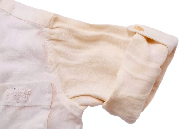 IL GUFO 8584AP camicia bimbo boy kids linen shirt-2